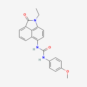 B2425821 1-(1-Ethyl-2-oxo-1,2-dihydrobenzo[cd]indol-6-yl)-3-(4-methoxyphenyl)urea CAS No. 330189-56-5