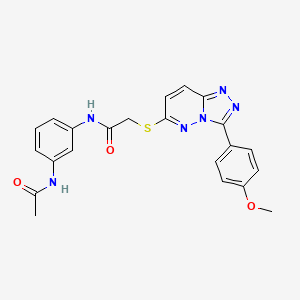 N-(3-acetamidophenyl)-2-((3-(4-methoxyphenyl)-[1,2,4]triazolo[4,3-b]pyridazin-6-yl)thio)acetamide