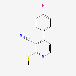 4-(4-Fluorophenyl)-2-(methylsulfanyl)nicotinonitrile