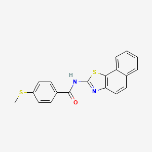 N-benzo[g][1,3]benzothiazol-2-yl-4-methylsulfanylbenzamide