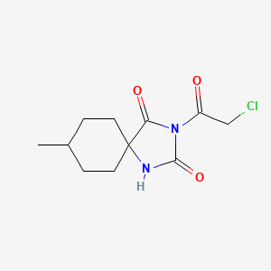 3-(2-Chloroacetyl)-8-methyl-1,3-diazaspiro[4.5]decane-2,4-dione