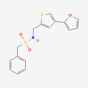 N-[[4-(Furan-2-yl)thiophen-2-yl]methyl]-1-phenylmethanesulfonamide