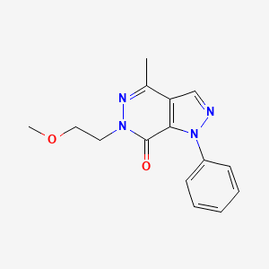 6-(2-methoxyethyl)-4-methyl-1-phenyl-1H-pyrazolo[3,4-d]pyridazin-7(6H)-one