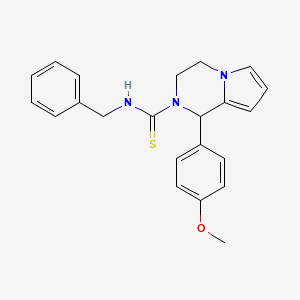 N-benzyl-1-(4-methoxyphenyl)-3,4-dihydropyrrolo[1,2-a]pyrazine-2(1H)-carbothioamide