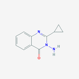 molecular formula C11H11N3O B2425917 3-Amino-2-cyclopropylquinazolin-4(3h)-one CAS No. 919028-65-2
