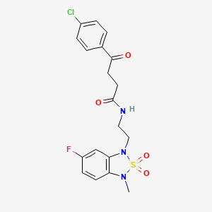 4-(4-chlorophenyl)-N-(2-(6-fluoro-3-methyl-2,2-dioxidobenzo[c][1,2,5]thiadiazol-1(3H)-yl)ethyl)-4-oxobutanamide