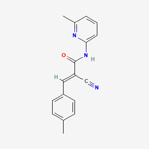 (E)-2-cyano-N-(6-methylpyridin-2-yl)-3-(p-tolyl)acrylamide