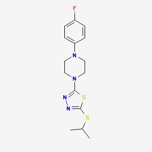 2-(4-(4-Fluorophenyl)piperazin-1-yl)-5-(isopropylthio)-1,3,4-thiadiazole