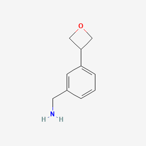 [3-(Oxetan-3-yl)phenyl]methanamine
