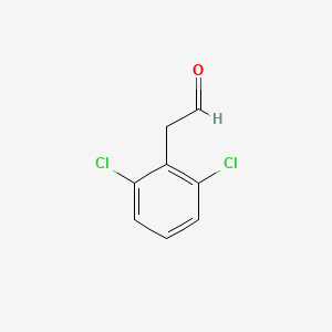 molecular formula C8H6Cl2O B2426010 2-(2,6-Dichlorophenyl)acetaldehyde CAS No. 20973-90-4; 2642-63-9