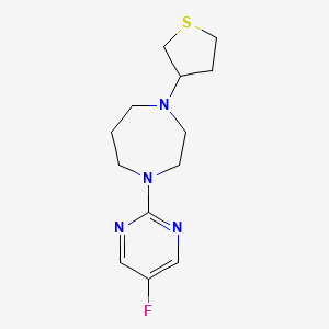 B2426012 1-(5-Fluoropyrimidin-2-yl)-4-(thiolan-3-yl)-1,4-diazepane CAS No. 2379950-85-1