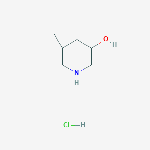 molecular formula C7H16ClNO B2426031 5,5-Dimethylpiperidin-3-ol hydrochloride CAS No. 100868-99-3