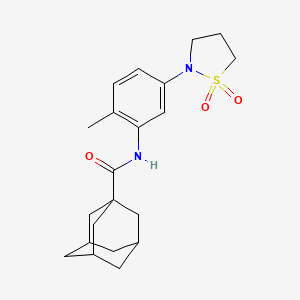 N-[5-(1,1-dioxidoisothiazolidin-2-yl)-2-methylphenyl]adamantane-1-carboxamide