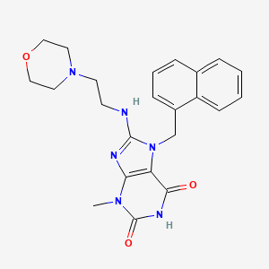 3-methyl-8-((2-morpholinoethyl)amino)-7-(naphthalen-1-ylmethyl)-1H-purine-2,6(3H,7H)-dione