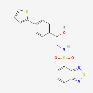 N-{2-hydroxy-2-[4-(thiophen-2-yl)phenyl]ethyl}-2,1,3-benzothiadiazole-4-sulfonamide
