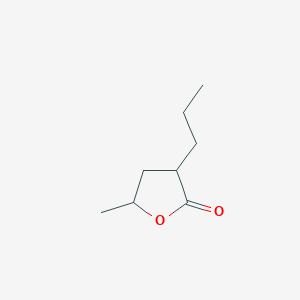 molecular formula C8H14O2 B024261 Dihydro-5-methyl-3-propyl-2(3H)-furanone CAS No. 40923-58-8