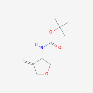 molecular formula C10H17NO3 B2426108 tert-butyl N-(4-methylideneoxolan-3-yl)carbamate CAS No. 2167503-22-0
