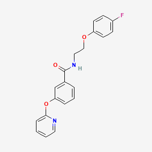 N-(2-(4-fluorophenoxy)ethyl)-3-(pyridin-2-yloxy)benzamide