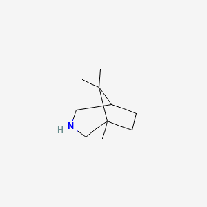molecular formula C10H19N B2426199 1,8,8-Trimethyl-3-azabicyclo[3.2.1]octane CAS No. 78339-85-2