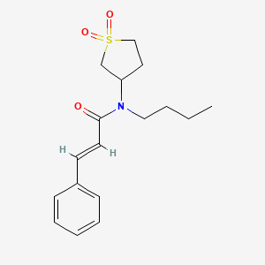 N-butyl-N-(1,1-dioxidotetrahydrothiophen-3-yl)cinnamamide