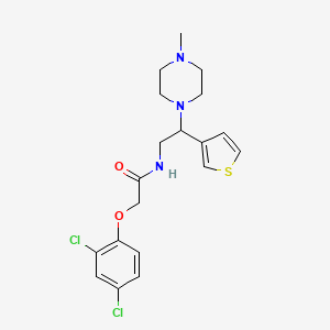 2-(2,4-dichlorophenoxy)-N-(2-(4-methylpiperazin-1-yl)-2-(thiophen-3-yl)ethyl)acetamide