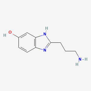 molecular formula C10H13N3O B2426231 2-(3-Amino-propyl)-1H-benzoimidazol-5-ol CAS No. 878430-55-8