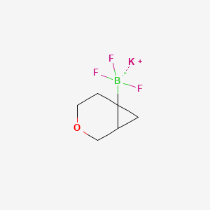 molecular formula C6H9BF3KO B2426441 Potassium;trifluoro(3-oxabicyclo[4.1.0]heptan-6-yl)boranuide CAS No. 2374786-94-2