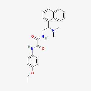 molecular formula C24H27N3O3 B2426485 N1-(2-(dimethylamino)-2-(naphthalen-1-yl)ethyl)-N2-(4-ethoxyphenyl)oxalamide CAS No. 941933-44-4