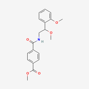 molecular formula C19H21NO5 B2426557 Methyl 4-((2-methoxy-2-(2-methoxyphenyl)ethyl)carbamoyl)benzoate CAS No. 1795444-04-0