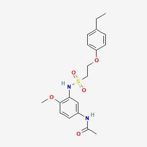 molecular formula C19H24N2O5S B2426581 N-(3-(2-(4-ethylphenoxy)ethylsulfonamido)-4-methoxyphenyl)acetamide CAS No. 1351661-24-9