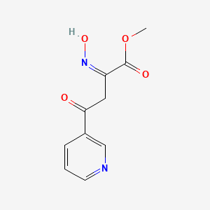 molecular formula C10H10N2O4 B2426624 methyl 2-(N-hydroxyimino)-4-oxo-4-(pyridin-3-yl)butanoate CAS No. 23424-37-5