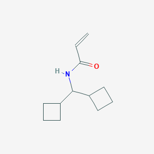 molecular formula C12H19NO B2426636 N-(dicyclobutylmethyl)prop-2-enamide CAS No. 1877846-85-9