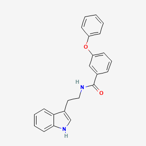 molecular formula C23H20N2O2 B2426686 N-[2-(1H-indol-3-yl)ethyl]-3-phenoxybenzamide CAS No. 1023484-15-2
