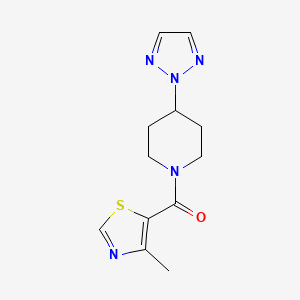 B2426716 (4-(2H-1,2,3-triazol-2-yl)piperidin-1-yl)(4-methylthiazol-5-yl)methanone CAS No. 2201284-11-7