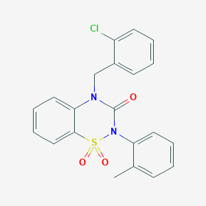 4-(2-chlorobenzyl)-2-(2-methylphenyl)-2H-1,2,4-benzothiadiazin-3(4H)-one 1,1-dioxide