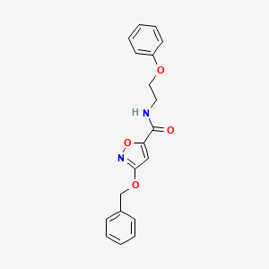 3-(benzyloxy)-N-(2-phenoxyethyl)isoxazole-5-carboxamide