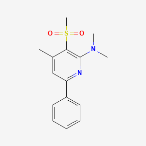 N,N,4-trimethyl-3-(methylsulfonyl)-6-phenyl-2-pyridinamine
