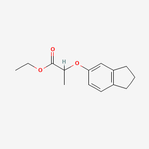 ethyl 2-(2,3-dihydro-1H-inden-5-yloxy)propanoate