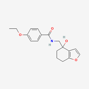 4-ethoxy-N-((4-hydroxy-4,5,6,7-tetrahydrobenzofuran-4-yl)methyl)benzamide
