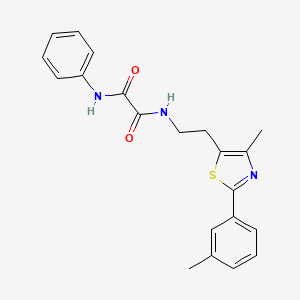N-{2-[4-methyl-2-(3-methylphenyl)-1,3-thiazol-5-yl]ethyl}-N'-phenylethanediamide
