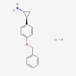 (trans)-2-(4-(Benzyloxy)phenyl)cyclopropanamine hydrochloride