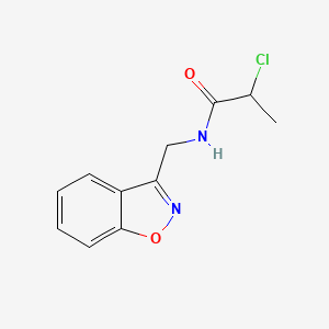 N-(1,2-Benzoxazol-3-ylmethyl)-2-chloropropanamide