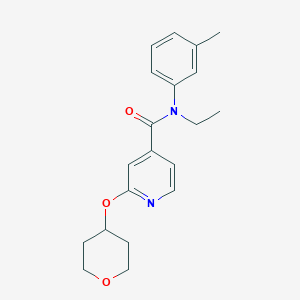 molecular formula C20H24N2O3 B2426805 N-ethyl-N-(3-methylphenyl)-2-(oxan-4-yloxy)pyridine-4-carboxamide CAS No. 2034391-48-3