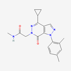 2-(4-cyclopropyl-1-(2,4-dimethylphenyl)-7-oxo-1H-pyrazolo[3,4-d]pyridazin-6(7H)-yl)-N-methylacetamide