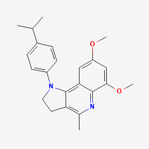 1-(4-isopropylphenyl)-6,8-dimethoxy-4-methyl-2,3-dihydro-1H-pyrrolo[3,2-c]quinoline
