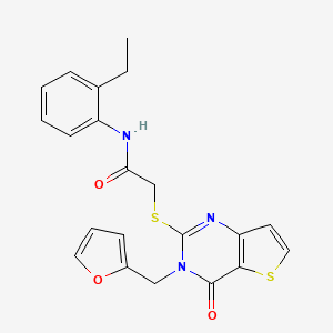 N-(2-ethylphenyl)-2-{[3-(2-furylmethyl)-4-oxo-3,4-dihydrothieno[3,2-d]pyrimidin-2-yl]thio}acetamide