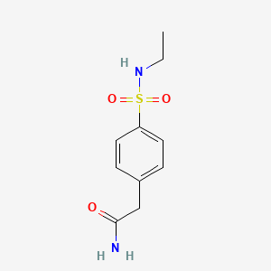 molecular formula C10H14N2O3S B2426933 2-[4-(Ethylsulfamoyl)phenyl]acetamide CAS No. 1792223-94-9