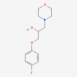 molecular formula C13H18FNO3 B2426939 1-(4-Fluorophenoxy)-3-morpholin-4-ylpropan-2-ol CAS No. 170876-53-6
