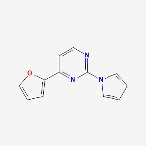 molecular formula C12H9N3O B2426955 4-(2-furyl)-2-(1H-pyrrol-1-yl)pyrimidine CAS No. 685109-18-6