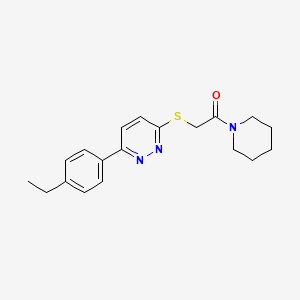 B2427009 2-[6-(4-Ethylphenyl)pyridazin-3-yl]sulfanyl-1-piperidin-1-ylethanone CAS No. 893982-49-5